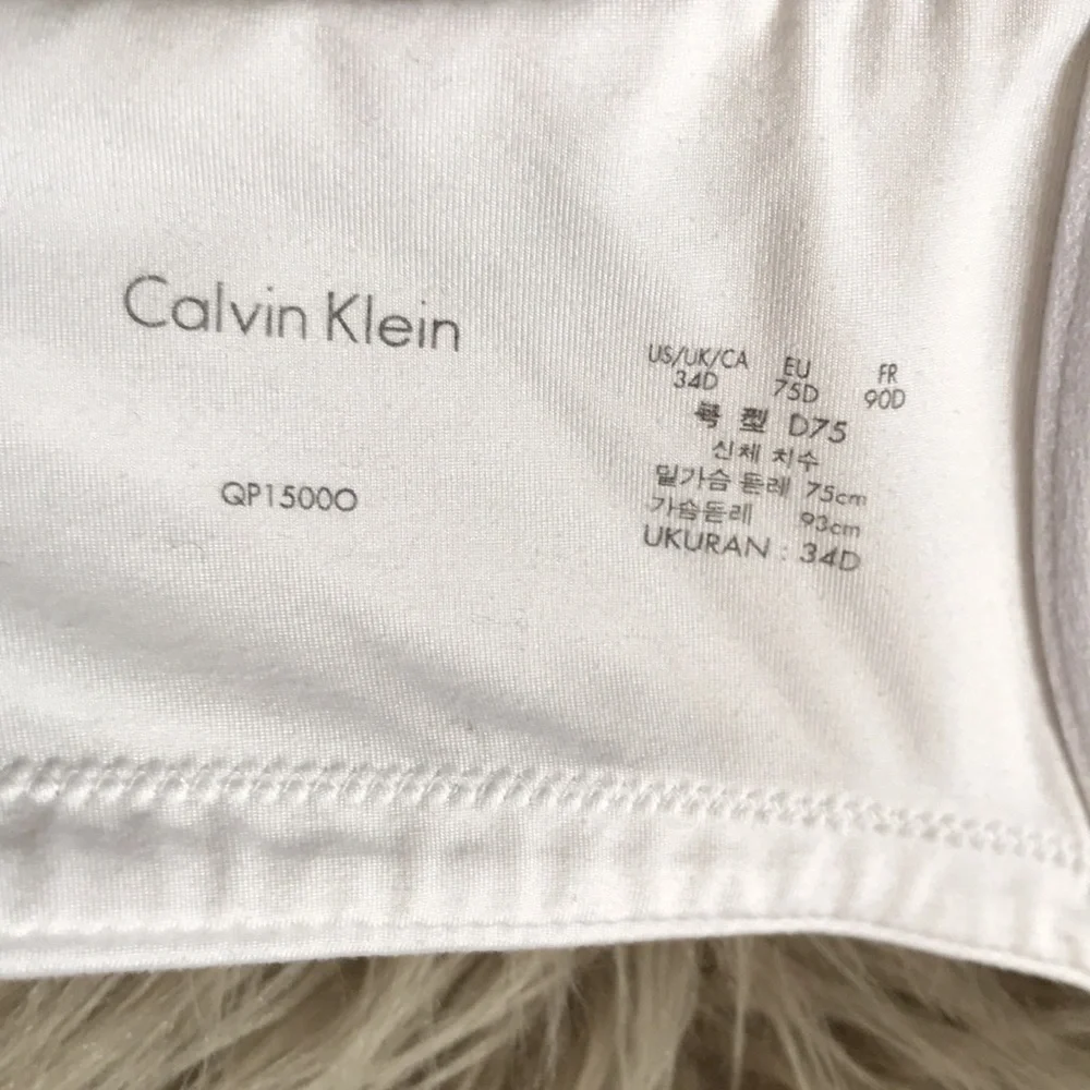 ❤️3X20 CALVIN KLEIN Lining Padding Underwire Full Coverage Bra | 34D